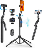 AI Auto Face Tracking Selfie Gimbal Tripod