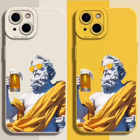 Socrates Drinking Beer Phone Case