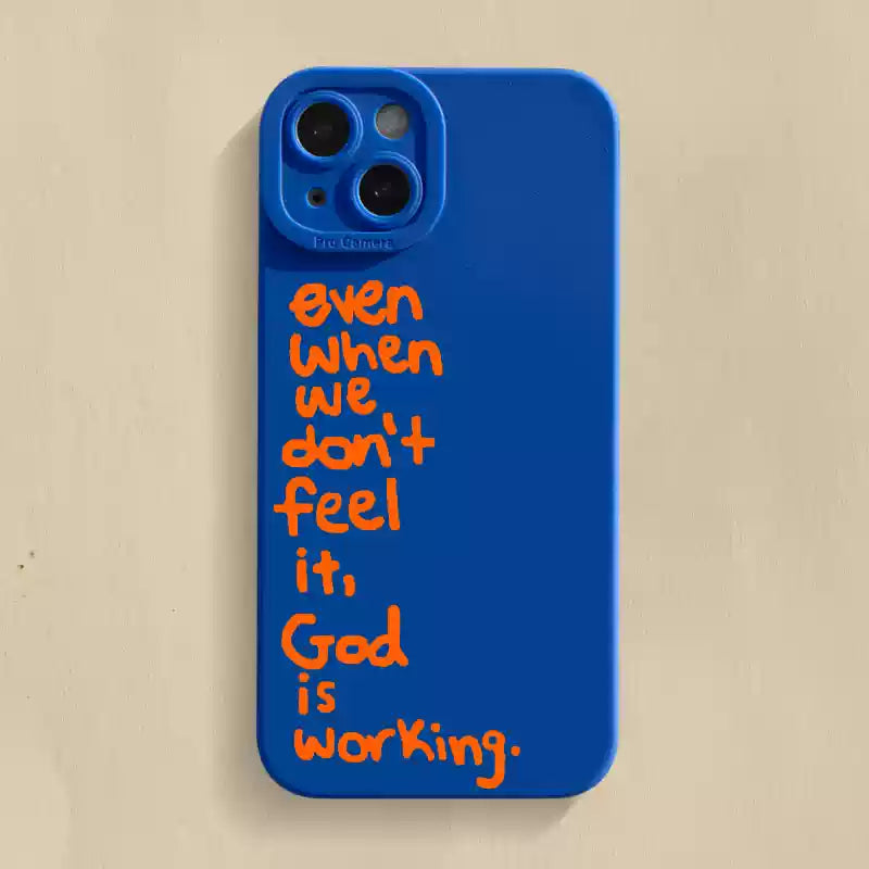 God is Working Phone Case