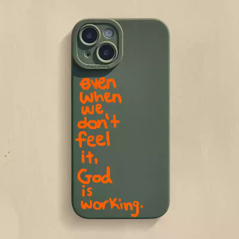 God is Working Phone Case