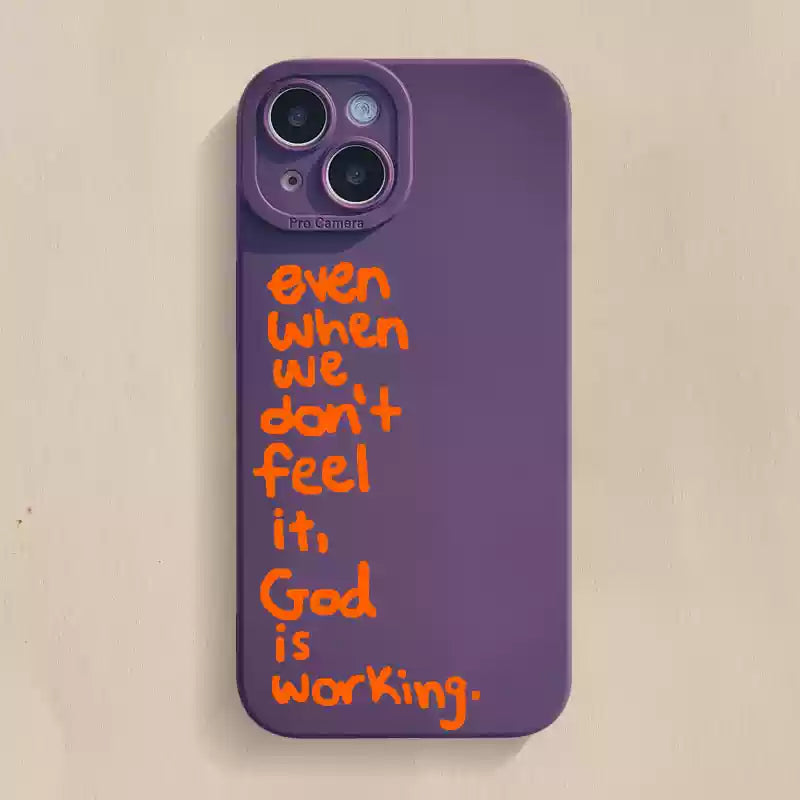 God is Working Phone Case