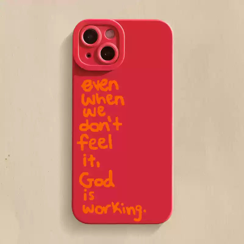 God is Working Phone Case